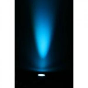Blue uplighting on wall